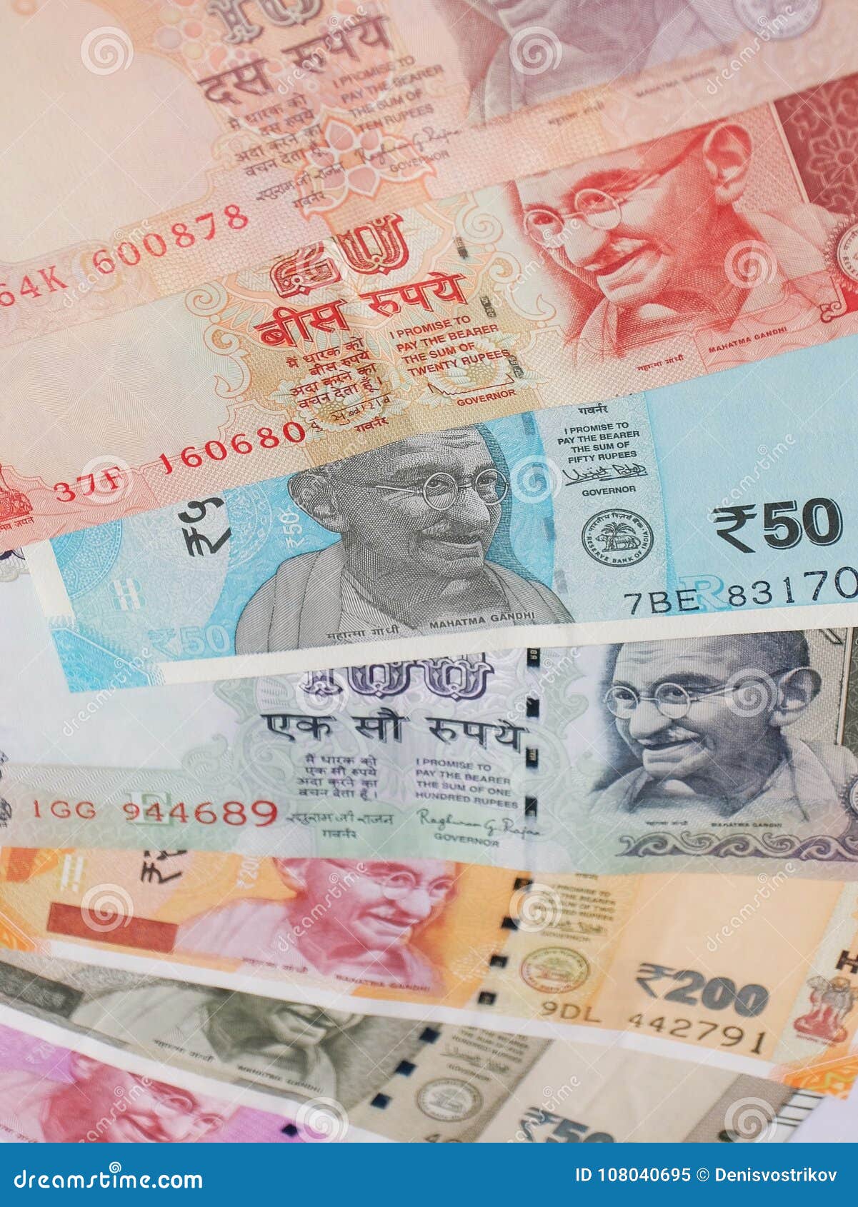 Indian Rupees Ol!   d And New Notes Closeup Stock Image Image Of - 
